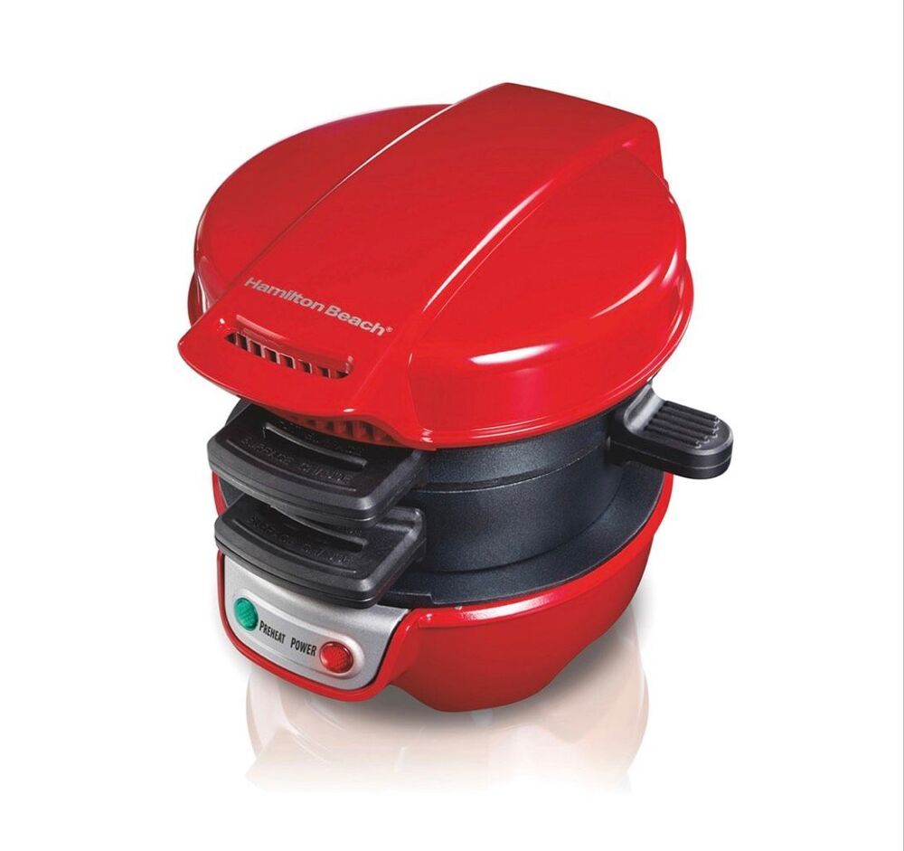 New in Box Hamilton Beach Breakfast Sandwich Maker Egg English Muffin Cooker in